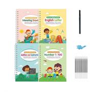 Tracetrek Cartella di lavoro Fast-Track Young Minds, pratica di scrittura scanalata magica per bambini, quaderno di lavoro Tracetrek Pratica di scrittura a mano Libri di apprendimento prescolare
