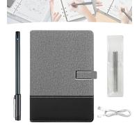 Tracify Pad Notebook, Drawing, Smart Sync Pen And Notebook, With 5 0.02mm High-Precision Spare Refills, 10m Wireless Transmission For Notes, Graffiti, Meetings (Gray stitching)