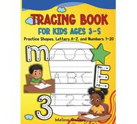 Tracing Book for Kids Ages 3-5: Practice Shapes, Letters A-Z, and Numbers 1-20, along with coloring and simple activities like circling, counting, and finding