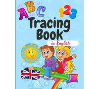 TRACING BOOK - Libro di Lettere e disegni da unire: 120 pagine di illustrazioni e parole in inglese con puntini e linee da unire e colorare