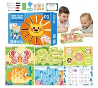 Tracing Books for Kids - Writing Training Toy, Charcing Workbook cancellabile | Libro di lavoro di controllo della penna educativa interattiva per migliorare il motore fine delle dita