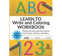 Tracing Coloring Book learn to write and coloring workbook for kids (Tascabile)