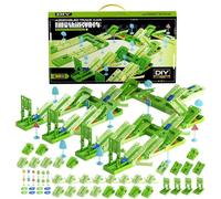 Track Car Toys, Cool Fun Interactive Flexible DIY Puzzle Vehicle Playset