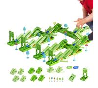 Track Car Toys | Cool Fun Interactive Flexible DIY Puzzle Vehicle Playset |