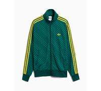 adidas Originals - Firebird - Top sportivo ampio verde college con monogramma S