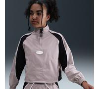 Track jacket con zip a 1/4 Nike - Bambina/Ragazza - Viola S