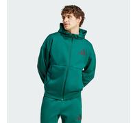 Track jacket New adidas Z.N.E. Full-Zip Hooded Collegiate Green XL
