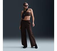 Track pants in twill a vita media Nike Collection - Donna - Marrone XL (IT 52-54)