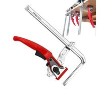 Track Saw Clamps, Rail Clips Tool for Carpentry, Multifunctional Guide Saw Clamp for Precision Cutting, Durable Steel Construction with Adjustable Grip Feature, Woodworking Tool Category