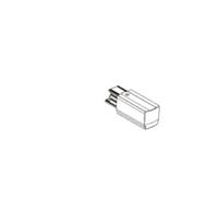 TRACK-TA1 B Tappo per cablaggio linea 220V bianco opaco per sistema track installazione in binario