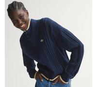 Adidas Originals Cable Knit Firebird Full Zip Sweatshirt Blu M Donna