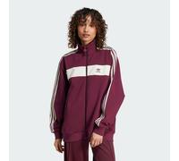 Track top Colorblock Maroon / Cream White S