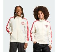 Adidas Originals Firebird Loose Heart Full Zip Sweatshirt Bianco 7-8 Years Bambini