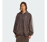 Adidas Originals Leopard Firebird Oversized Tracksuit Jacket Marrone 2XS Donna