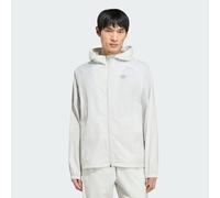 TRACK TOP TECH TREFOIL ESSENTIALS HOODED FULL ZIP Orbit Grey XS