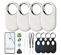 Tracker Android Chiavi Trovatore Android, compatibile con Google Find My Device, adatto per chiavi, portafogli, biciclette e valigie (4 pezzi)