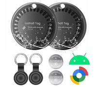 Tracker GPS Android Senza Abbonamento, Smart Tag, Funziona con Google Dov'è App, Localizzatore GPS, Trova Oggetti, Localizzatore Bluetooth per Chiavi/Bagagli/Valigie/Bambini/Portafoglio/Animale