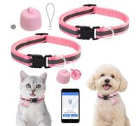 Tracker GPS per gatti e cani, compatibile con iOS e Android, monitoraggio della posizione in tutto il mondo, collare GPS per gatti con tracker senza abbonamento, mini localizzatore per animali