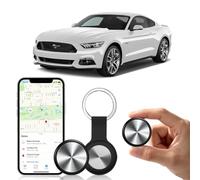 Tracker GPS per veicoli, compatibile con iOS e Android, senza abbonamento, impermeabile IP65 con custodia in silicone, supporta cronologia delle posizioni e condivisione, batteria sostituibile, durata