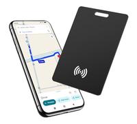 Tracker per Android, Wallet Tracker Ricaricabile, compatibile con l'APP Google Find Hub(solo Android), Scheda di Localizzazione Bluetooth per Chiavi, Bagagli, Valigie e Borse