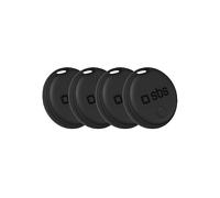 SBS Mobile Localizzatori Track My Dual Kit 4x compatibili con Apple Dov'è e Google Find Hub 60dB Nero