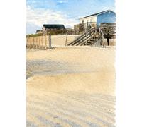 Tracks in the Sand: A5 Size Journal
