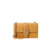 Pinko Love One Classic Borsa a tracolla marrone chiaro, pelle, donna