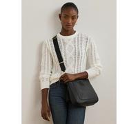 Lauren Ralph Lauren Cameryn 27 Borsa a tracolla nero, pelle, donna