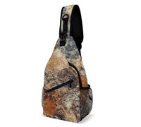 Tracolla Borse Abstract Granite Unisex Borsello Uomo Multifunzionale Borsa Pettorale Per Alpinismo Campeggio Palestra 19X39Cm