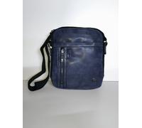 Tracolla Borsello Uomo Media Eco Pelle Nylon ROUTE 66 Tasche Interne Esterne Zip