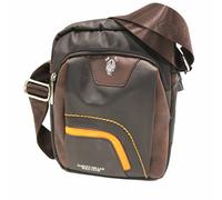 Tracolla borsello uomo Polo Club in nylon con cerniere tasche nero blu o marrone