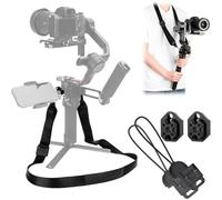 Tracolla con 2 supporti NATO per DJI RS4/RS 4 Pro/RS3/3 PRO, tracolla a sgancio rapido RS2/RSC 2, regolabile, riduzione del peso per fotocamera, stabilizzatore cardanico per viaggi (senza blocco NATO)