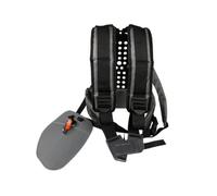 Tracolla Decespugliatore Imbracatura Spallaccio Cinghia Supporto con Piastra Forata per Sostegno E Aerazione Aggancio, Grigio, Versione Aggiornata Con Design A Zucca H