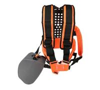 Tracolla Decespugliatore Imbracatura Spallaccio Cinghia Supporto con Piastra Forata per Sostegno E Aerazione Aggancio, Arancione, Versione Aggiornata Con Design A Zucca H