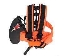 Tracolla doppia resistente con lunghezza regolabile per gli utenti del tosaerba per fornire un supporto equilibrato e ridurre lo sforzo fisico (giallo)