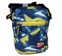Tracolla grande porta oggetti regolabile SEVEN tempo libero 2 tasche con zip blu
