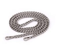 Tracolla in metallo leggero da 107 cm di ricambio per borsa a tracolla (argento)
