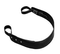 Tracolla in pelle PU, cinturino in metallo per strumenti, prestazioni in pelle PU resistente e confortevole nera per gli appassionati di musica di tuba