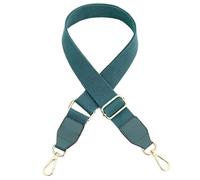 Tracolla in pelle Spallacci larghi Tessitura in cotone tinta unita Pelle Pu Borsa a tracolla regolabile Accessori for(Green)
