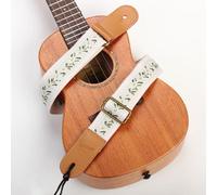 Tracolla morbida per ukulele, lunghezza regolabile, per strumenti a corda,
