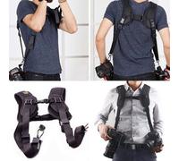TRACOLLA per 2 FOTOCAMERE CINGHIA BELT FOR 2 camera DOPPIA ROBUSTISSIMA