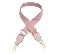 Tracolla Per Borsa Regolabile Tracolla larga in cotone tinta unita, regolabile, in similpelle, accessorio for borsa a tracolla(Pink)