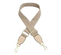 Tracolla Per Borsa Regolabile Tracolla larga in cotone tinta unita, regolabile, in similpelle, accessorio for borsa a tracolla(Khaki)