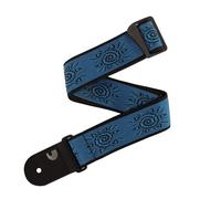 D'Addario Tracolla per chitarra 50PW04 Vintage PW Terminali in ecopelle Blu