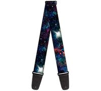 Tracolla per chitarra. Tracolla per chitarra con fibbia - Galaxy Collage - 5,1 cm di larghezza - 29-54" di lunghezza 2" Wide - 29-54" Length Multicolore