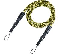 Tracolla per fotocamera Hama Braid 120, nera/gialla