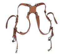 Tracolla Per Fotocamera Tracolla In Corda Doppia Tracolla Regolabile In Pelle Tracolla Per Fotocamera Dslr (Braun)