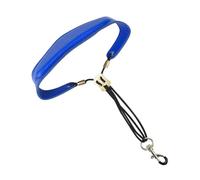 Tracolla per Sassofono a Spalla Singola Regolabile Blu | Imbottitura al Collo, Struttura Elastica e Gancio Robusto, per Tenuta Stabile Durante e Scena