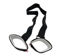 Tracolla per sci, cinghie da sci per il trasporto, cinghie regolabili per il trasporto, porta sci in nylon, porta sci portatile, tracolla per snowboard e sci di montagna, Nero , Refer to description