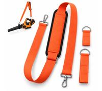 Tracolla per Soffiatore per Greenworks GD48AB, Imbottita Regolabile, Cinghia con Ganci Metallici e Anelli di Fissaggio, Manutenzione Giardino Esterno,B Orange